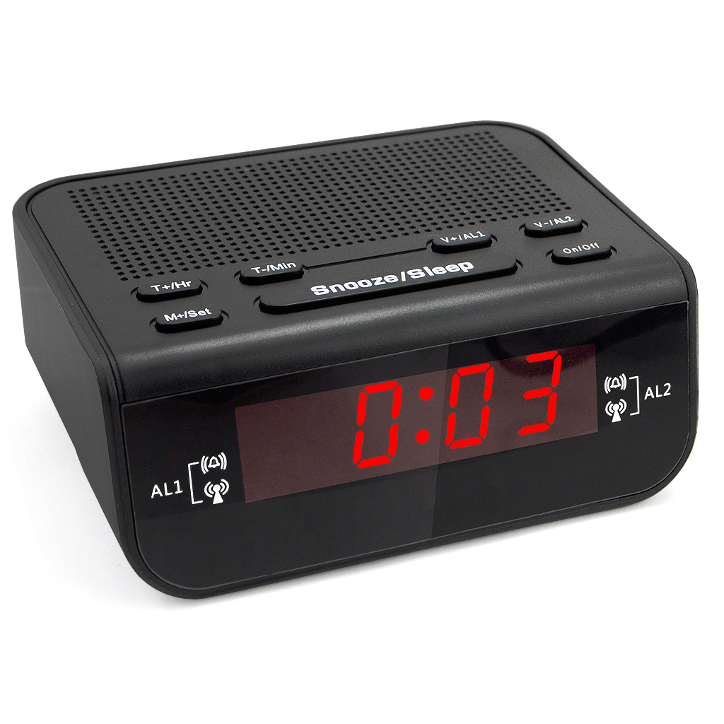 PLL Digital FM band LED Alarm Clock Radio CR-246 EU plug