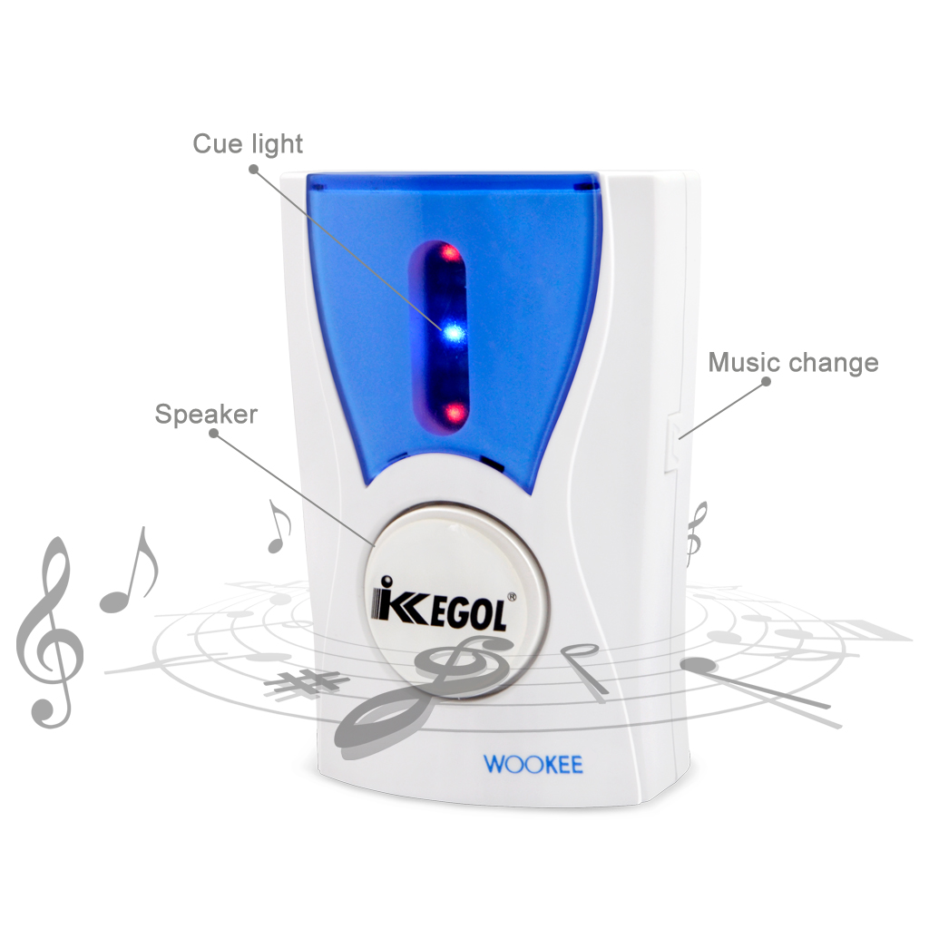 iKKEGOL Wireless Digital 32 Music/Tunes Remote Control Doorbell