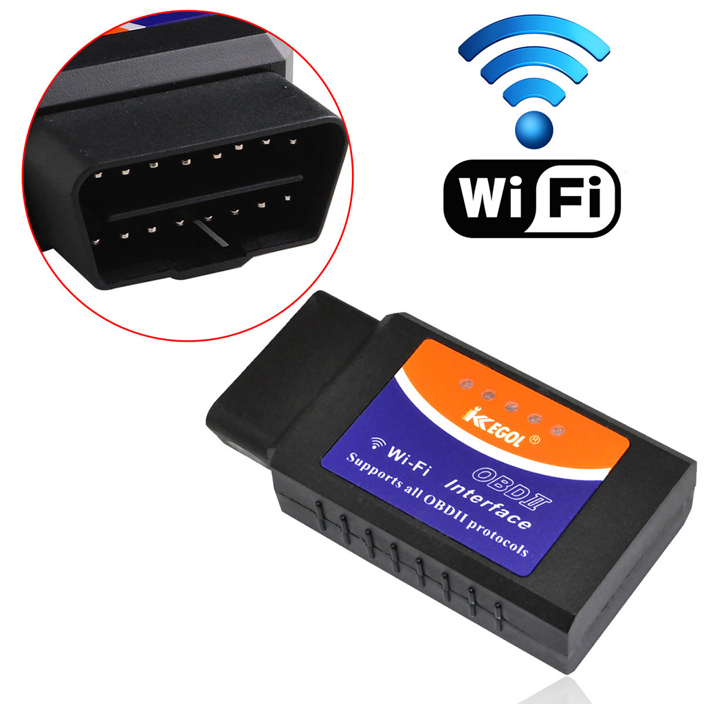 iKKEGOL WiFi OBD2 Carr Diagnostic Scanner Tool for iOS Android