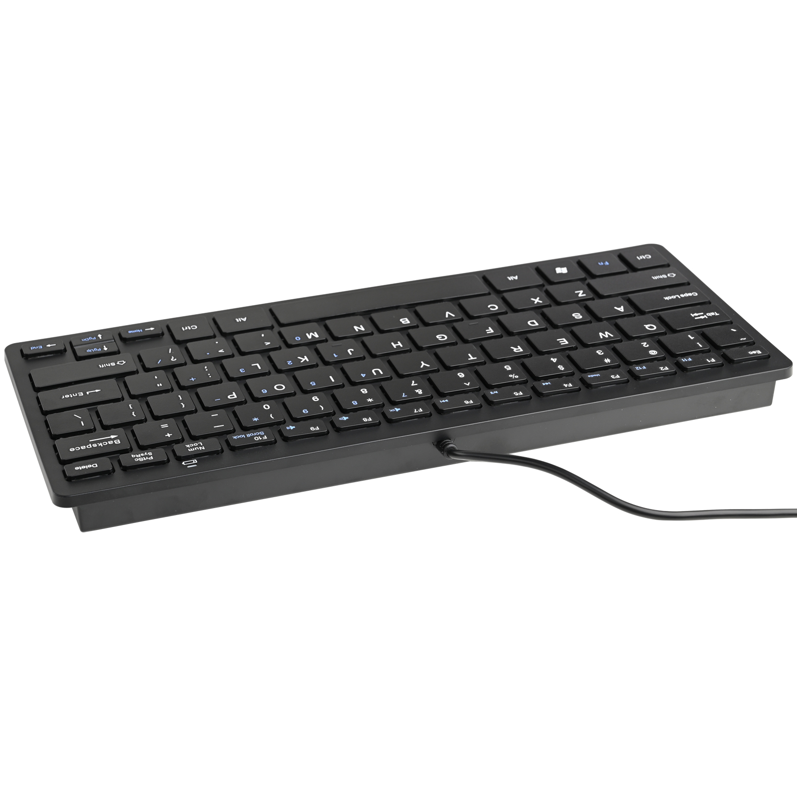 iKKEGOL Slim 78Key USB Compact Chocolate Keyboard - Click Image to Close