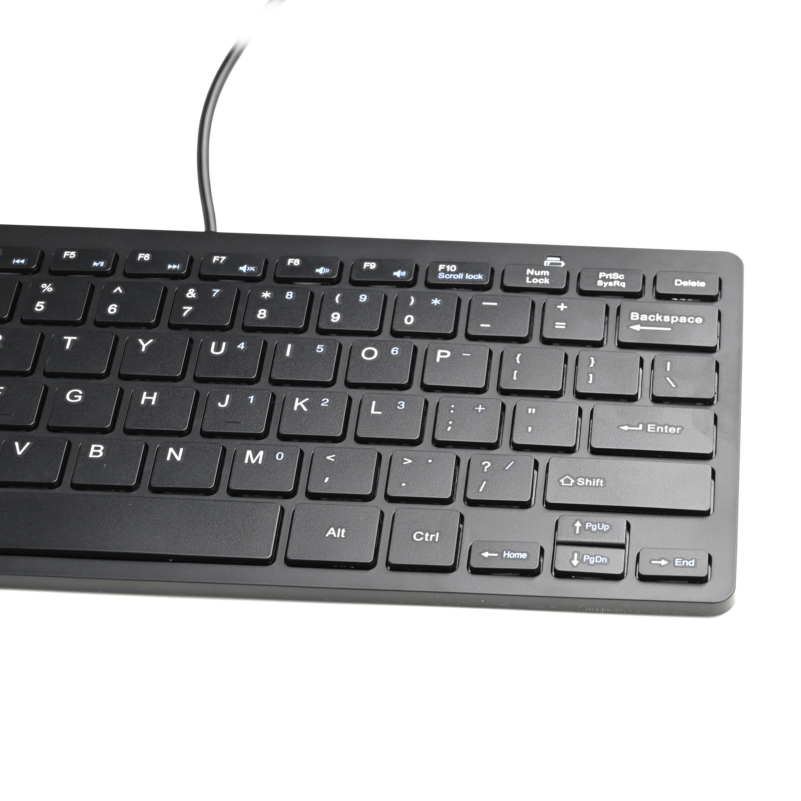 iKKEGOL Slim 78Key USB Compact Chocolate Keyboard - Click Image to Close