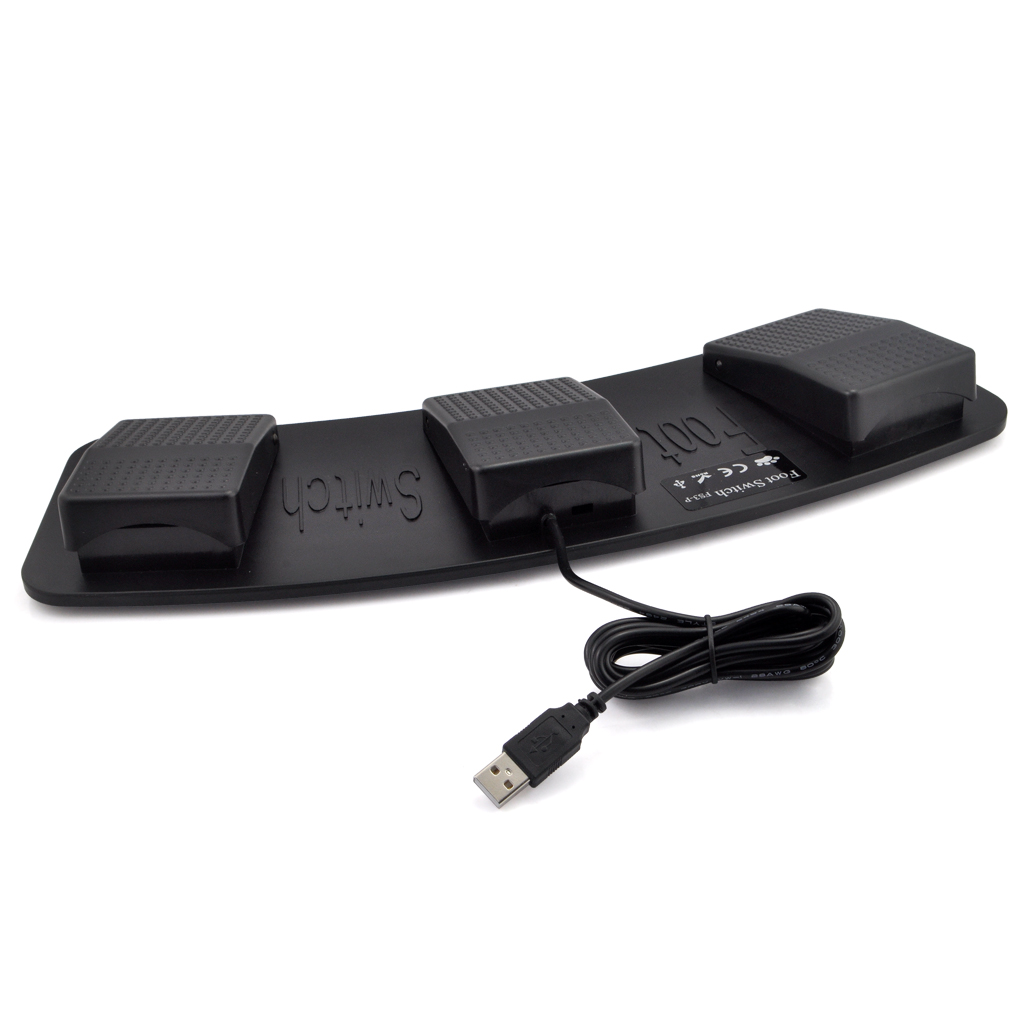 iKKEGOL USB Foot Triple Switch Pedal HID - Click Image to Close