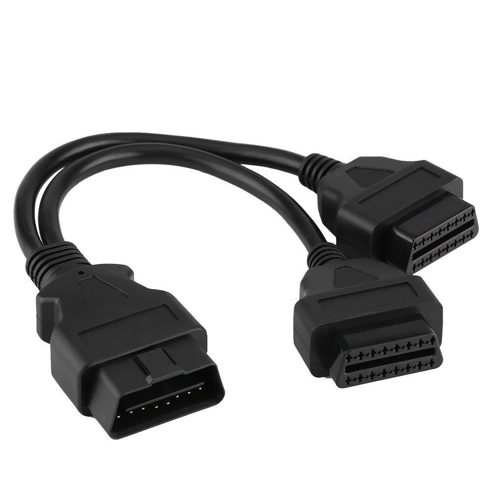 iKKEGOL 30cm/12 OBD2 II Split Extend Y J1962 16Pin Cable [10260