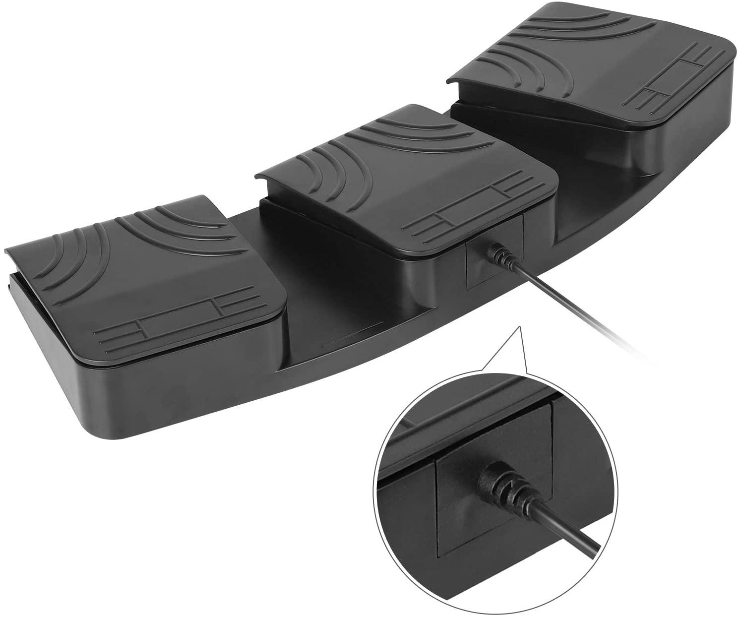 [Upgraded] iKKEGOL USB Triple Foot Pedal Optical Switch