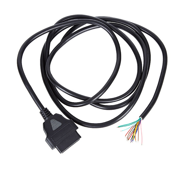150cm 16-Pin OBD2 Female Connector Pigtail DIY Cable Cord