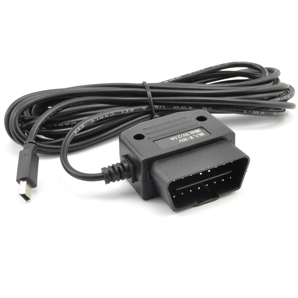 iKKEGOL Car OBD2 II 16 Pin Mini USB Smart Charge Cable