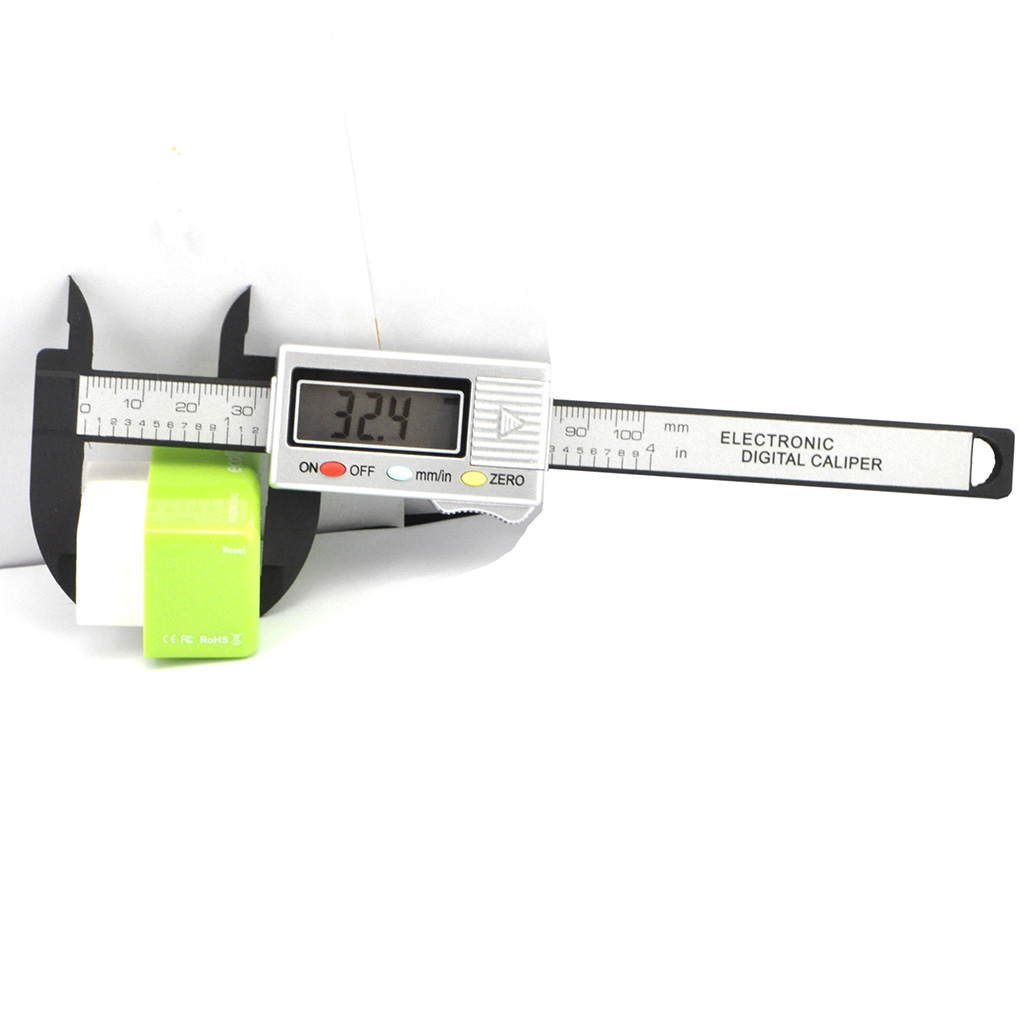 iKKEGOL 100mm 4 " LCD Digital Caliper Carbon Vernier Fiber Tool - Click Image to Close