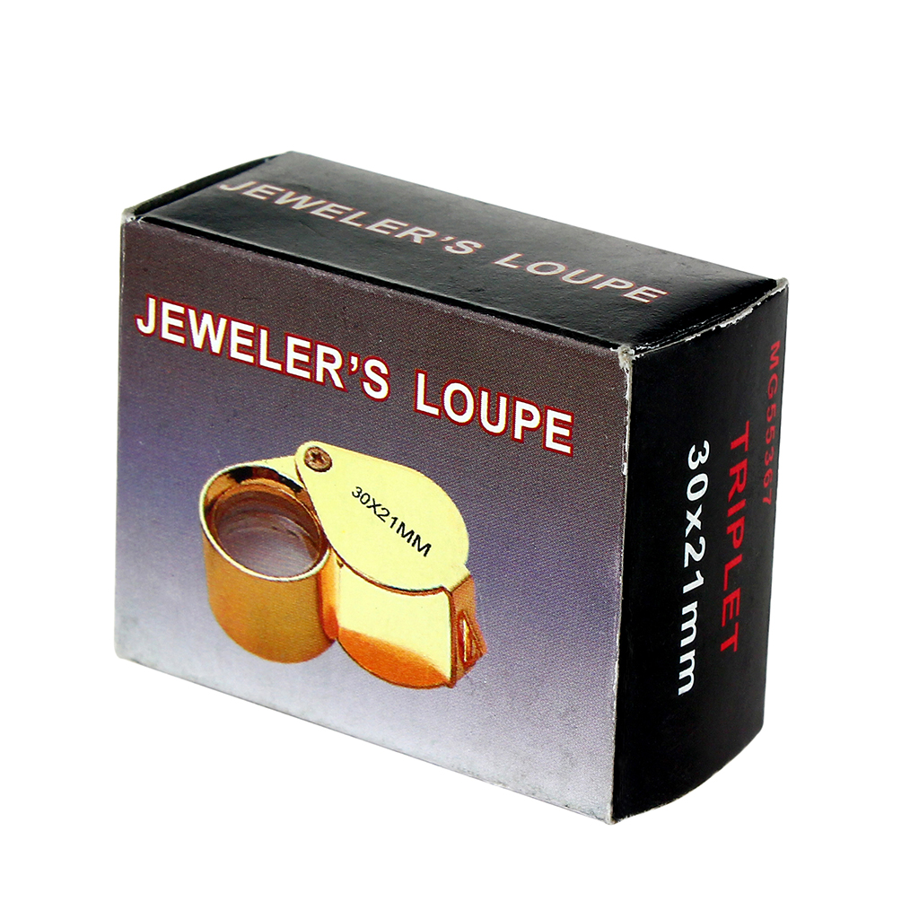 Actopus Gold Color Jewelers Magnifier Eye Loupe - 30x21 Magnifying Glass