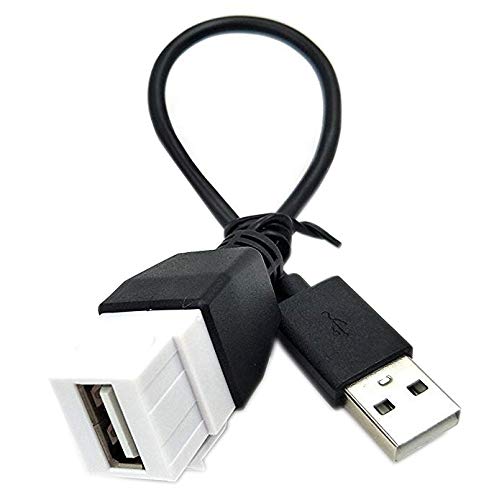 USB2.0 Keystone Jack Insert Cable for Wall Plate Outlet Panel