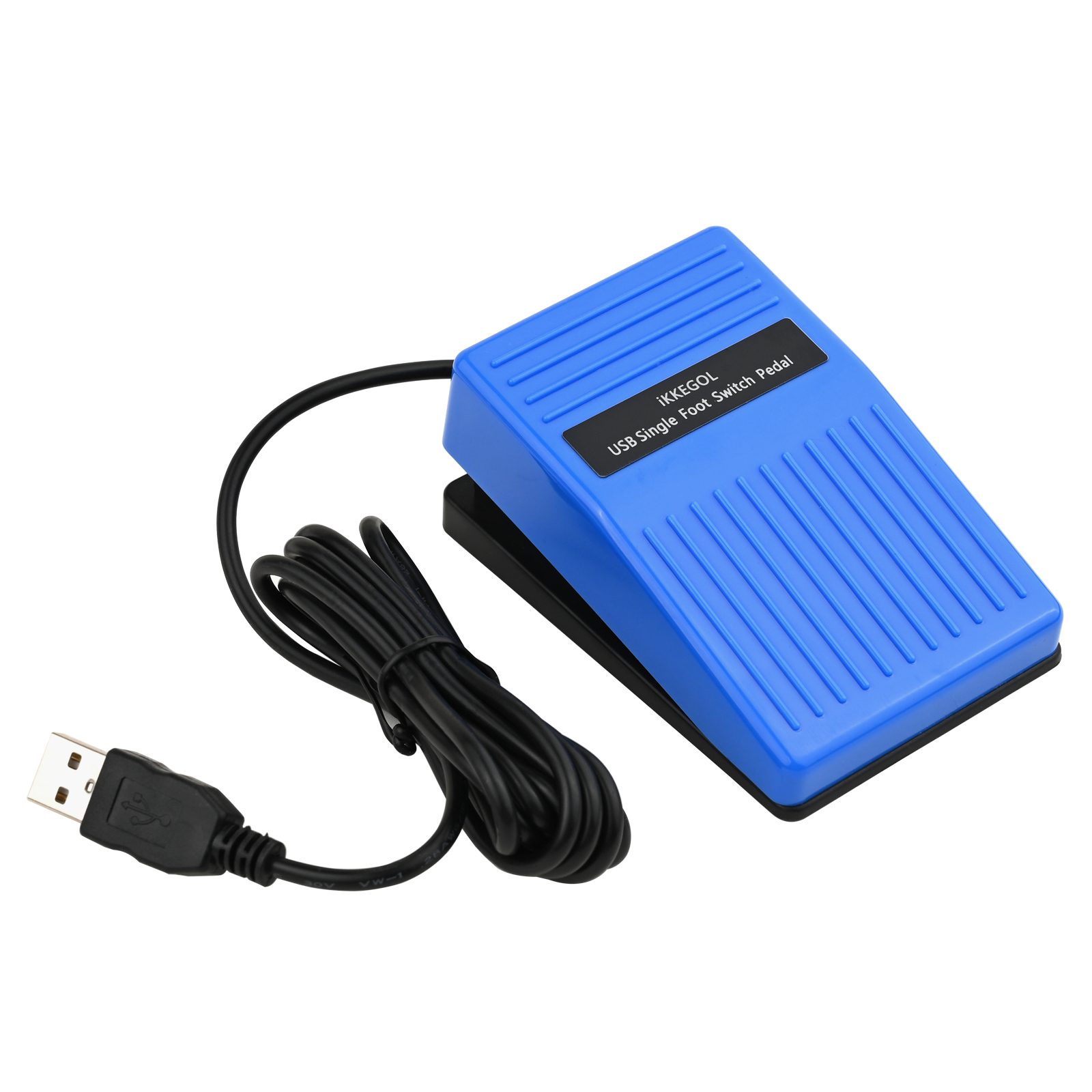 iKKEGOL USB Photoelectric Foot Control Action Switch Blue Pedal - Click Image to Close