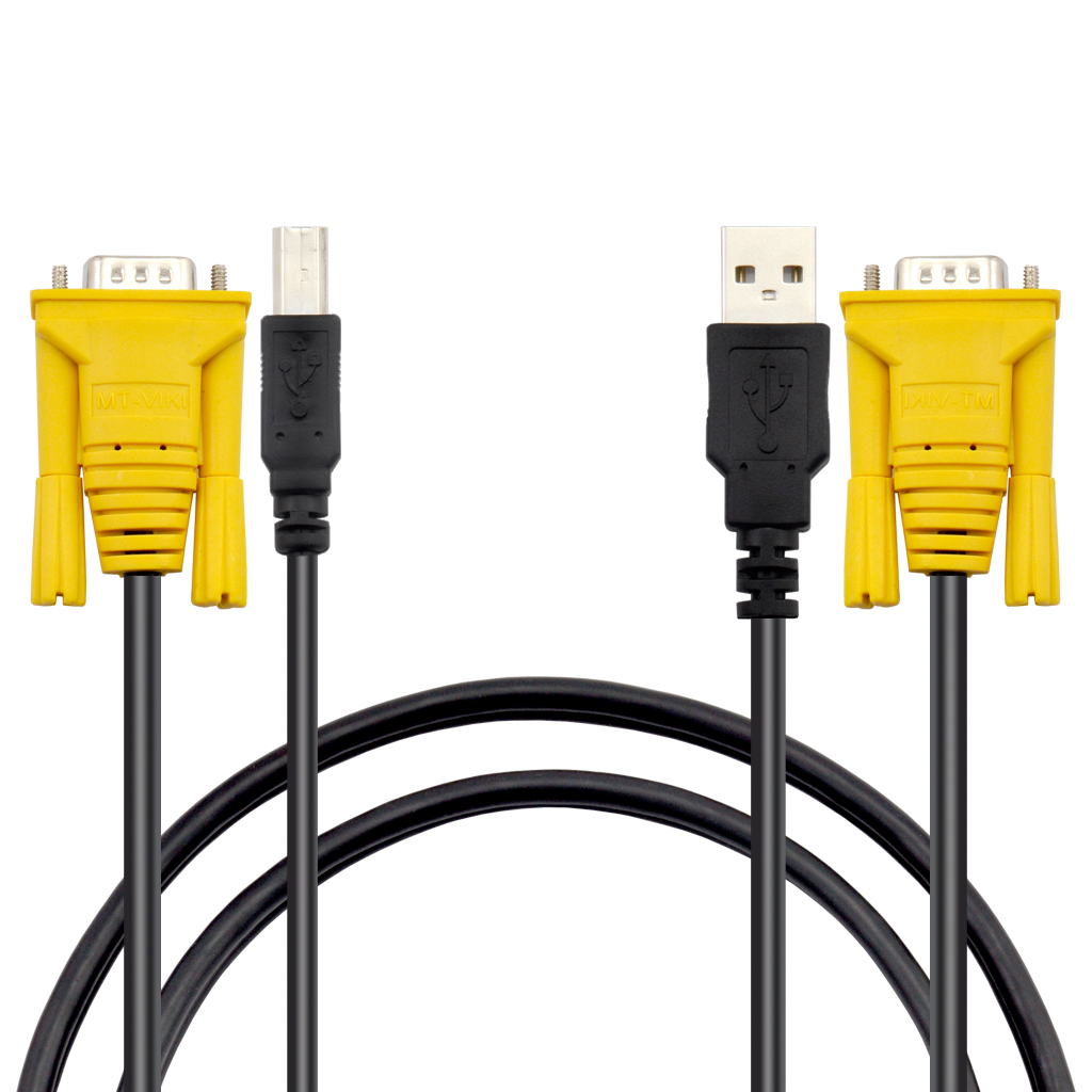 Original KVM Switch Cable VGA+USB B to VGA+USB A Male to Male - Click Image to Close