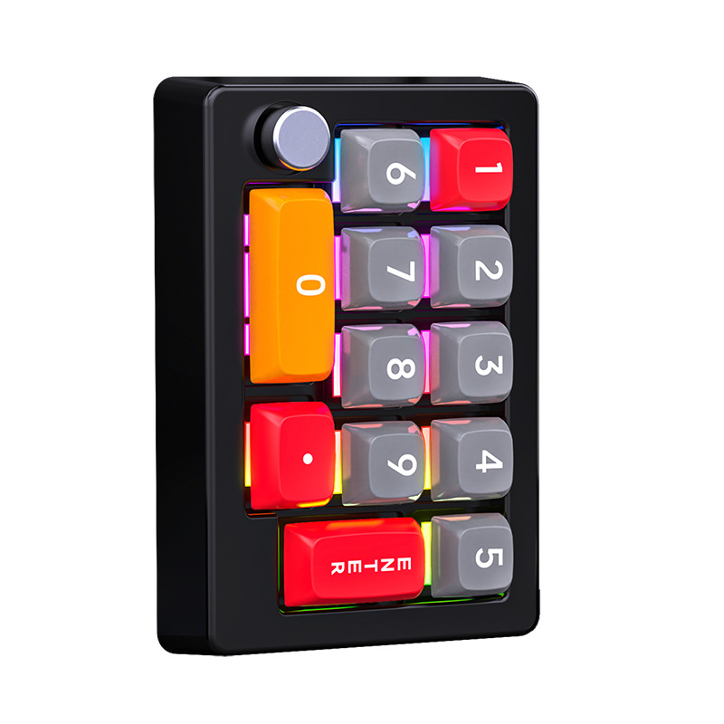 iKKEGOL 12 Keys Customize Macro Gaming Keyboard Black