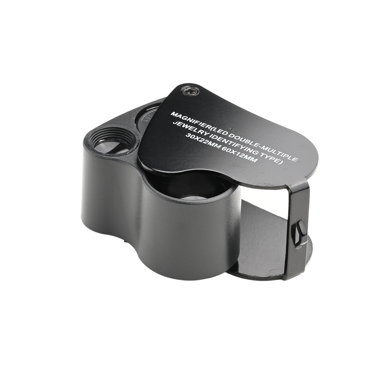 Stonego 1pc 30x Magnification Foldable Pocket Jewelry Loupe Magnifier,  Portable Magnifying Glass Eye Loop For Jewelers, Gems, Rhinestones, Plants,  Coins