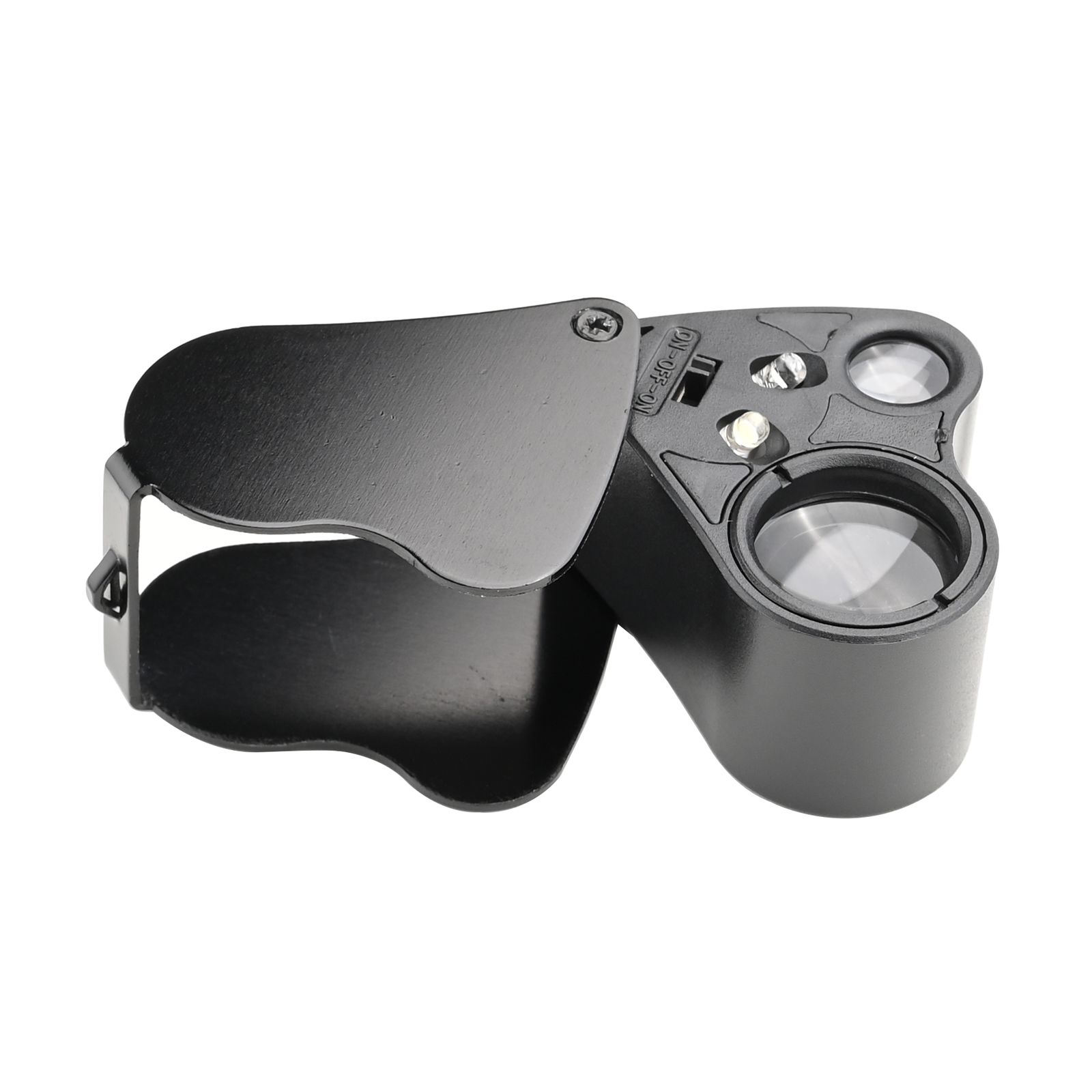 Foldable 30X 60X Illuminated Jewelers Eye Loupe Magnifier - Click Image to Close