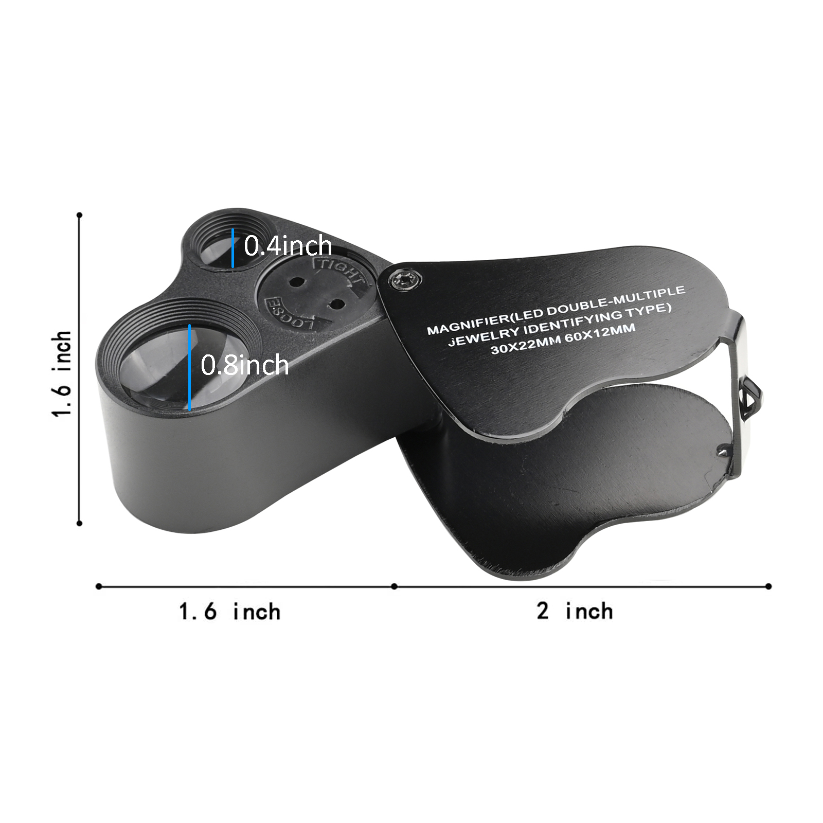 Jewelers Loupe 30X 60X With EVA Travel Case Jewelry Magnifier with LED –  WESLEY'S AS YOU WISH