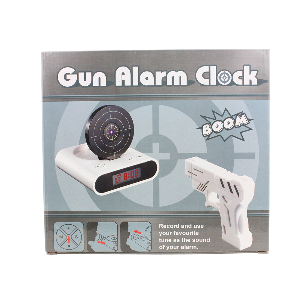 Target Alarm Clock Kids Gadgets Gift with Infrared Toy Gun [30062AG