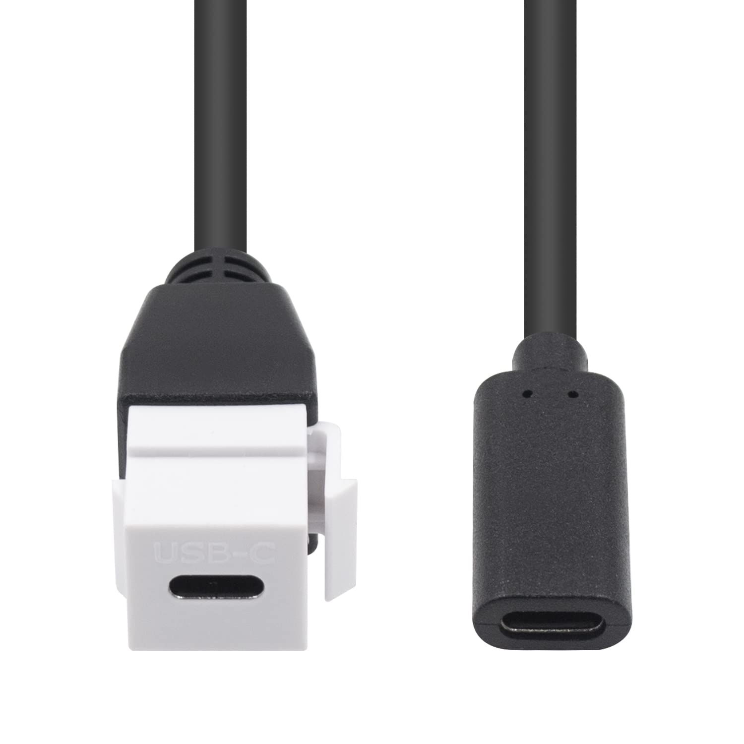 USB C Keystone Jack Insert Cable for Wall Plate Outlet Panel