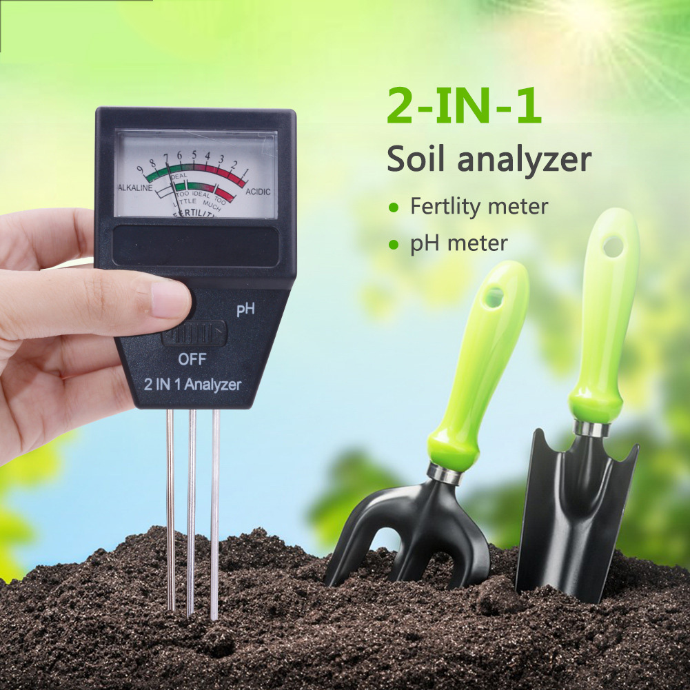 2 in 1 Soil PH Fertility Analyzer Test Kit
