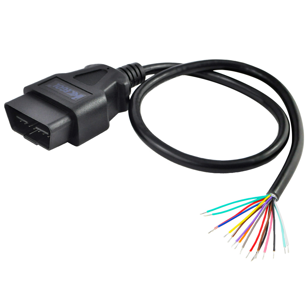 iKKEGOL 16Pin J1962 OBDII Male Connector to Open Cable