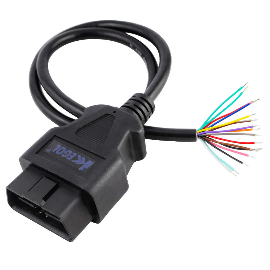 iKKEGOL 16Pin J1962 OBDII Male Connector to Open Cable - Click Image to Close