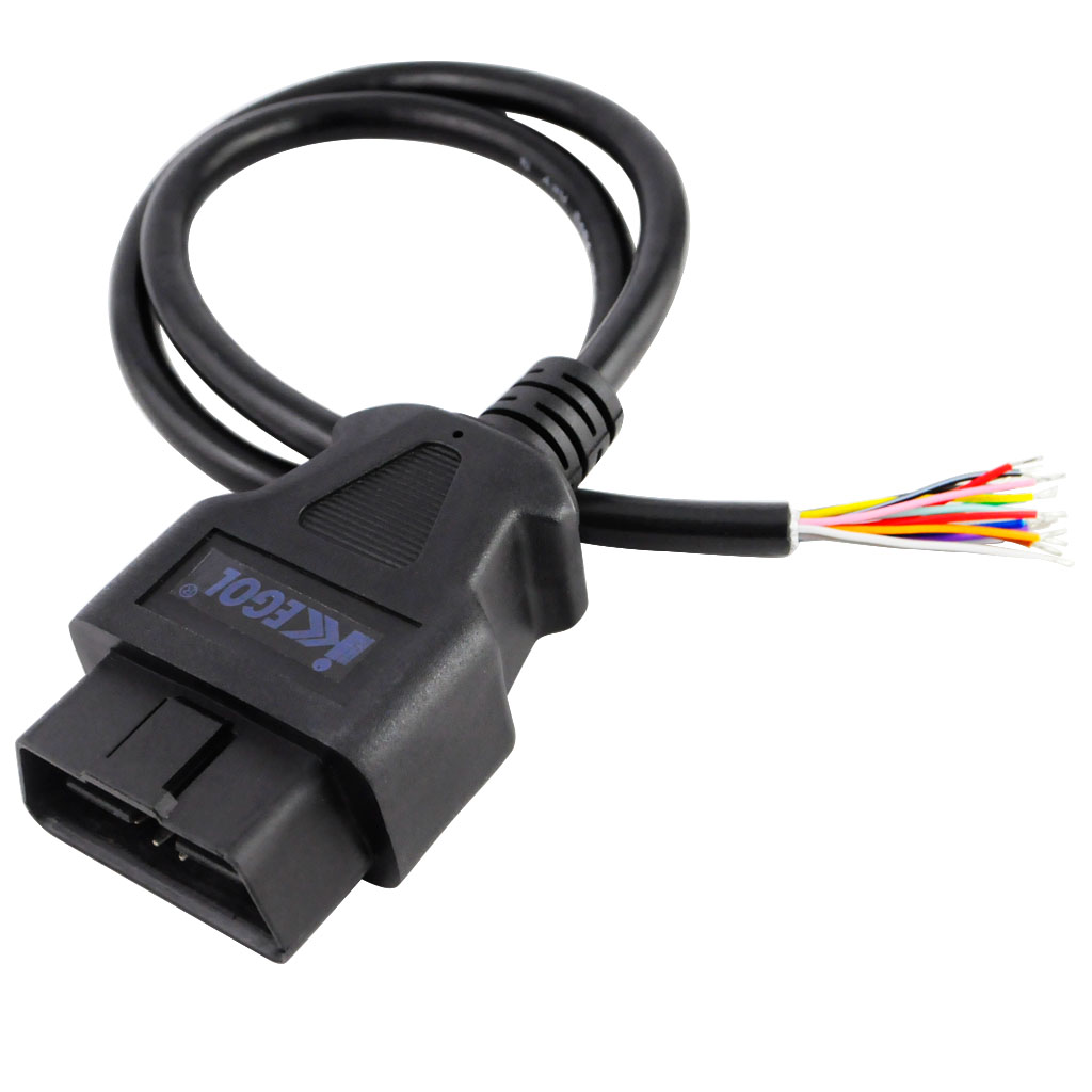 iKKEGOL 16Pin J1962 OBDII Male Connector to Open Cable