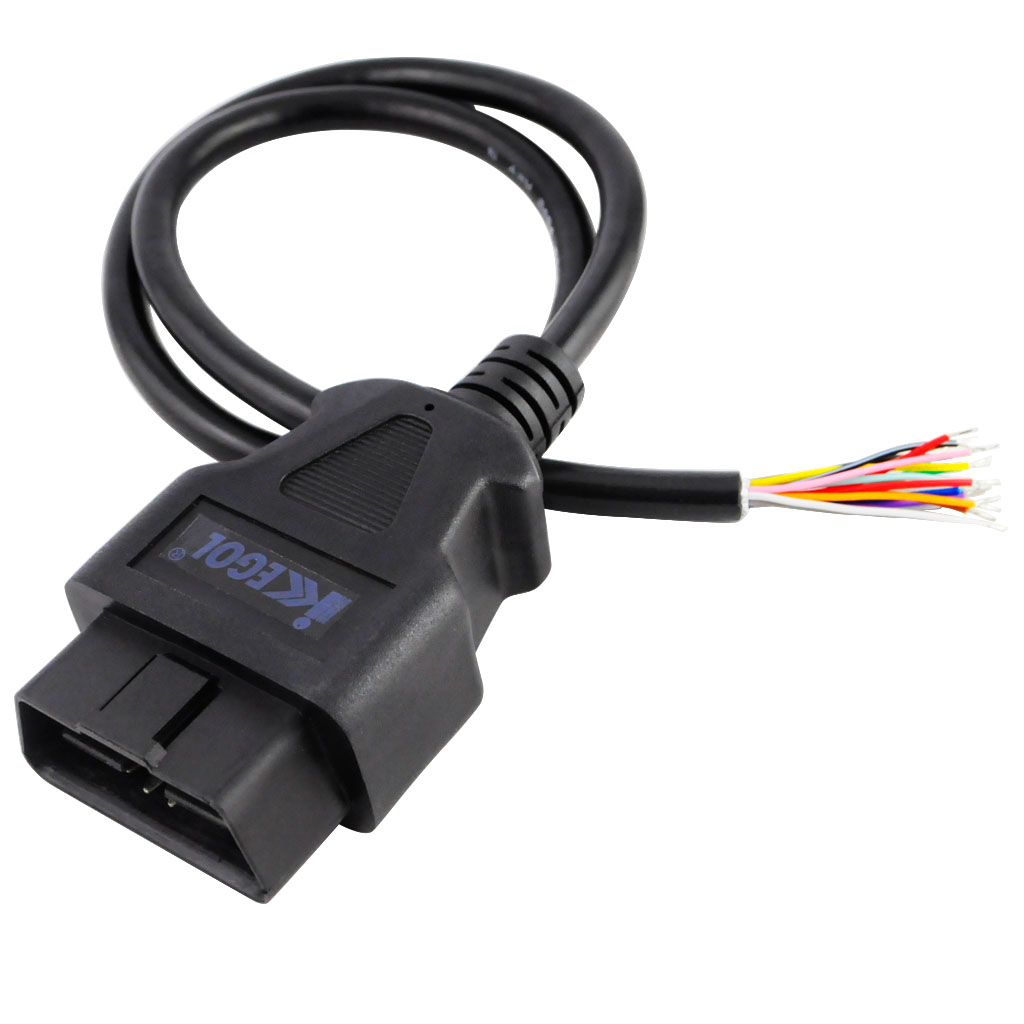 iKKEGOL 16Pin J1962 OBDII Male Connector to Open Cable - Click Image to Close