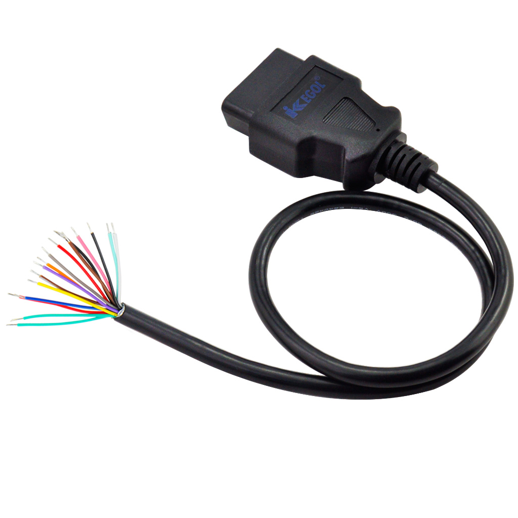 iKKEGOL 16Pin J1962 OBDII Male Connector to Open Cable - Click Image to Close