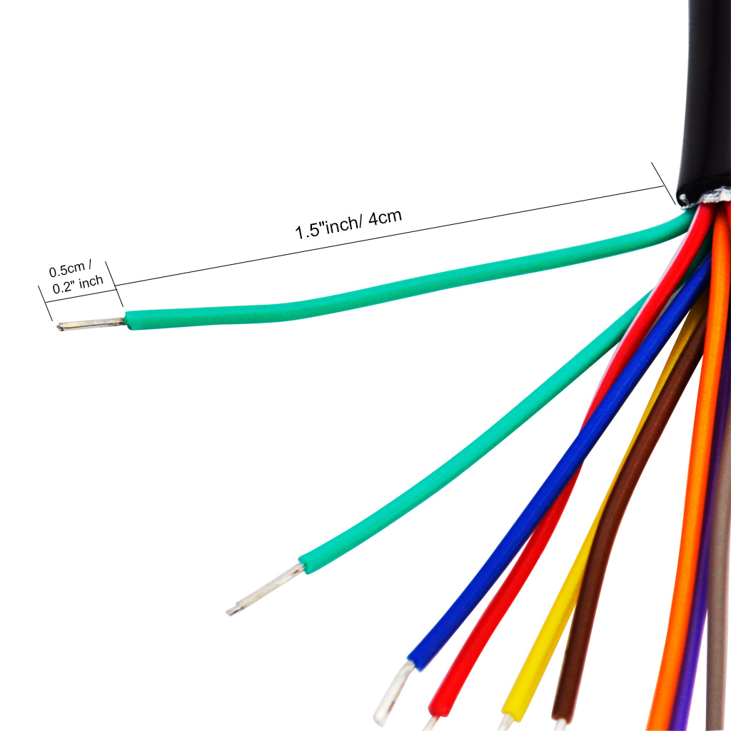 KKEGOL OBDII J1962 Male Connector to 16Pin Open Wire