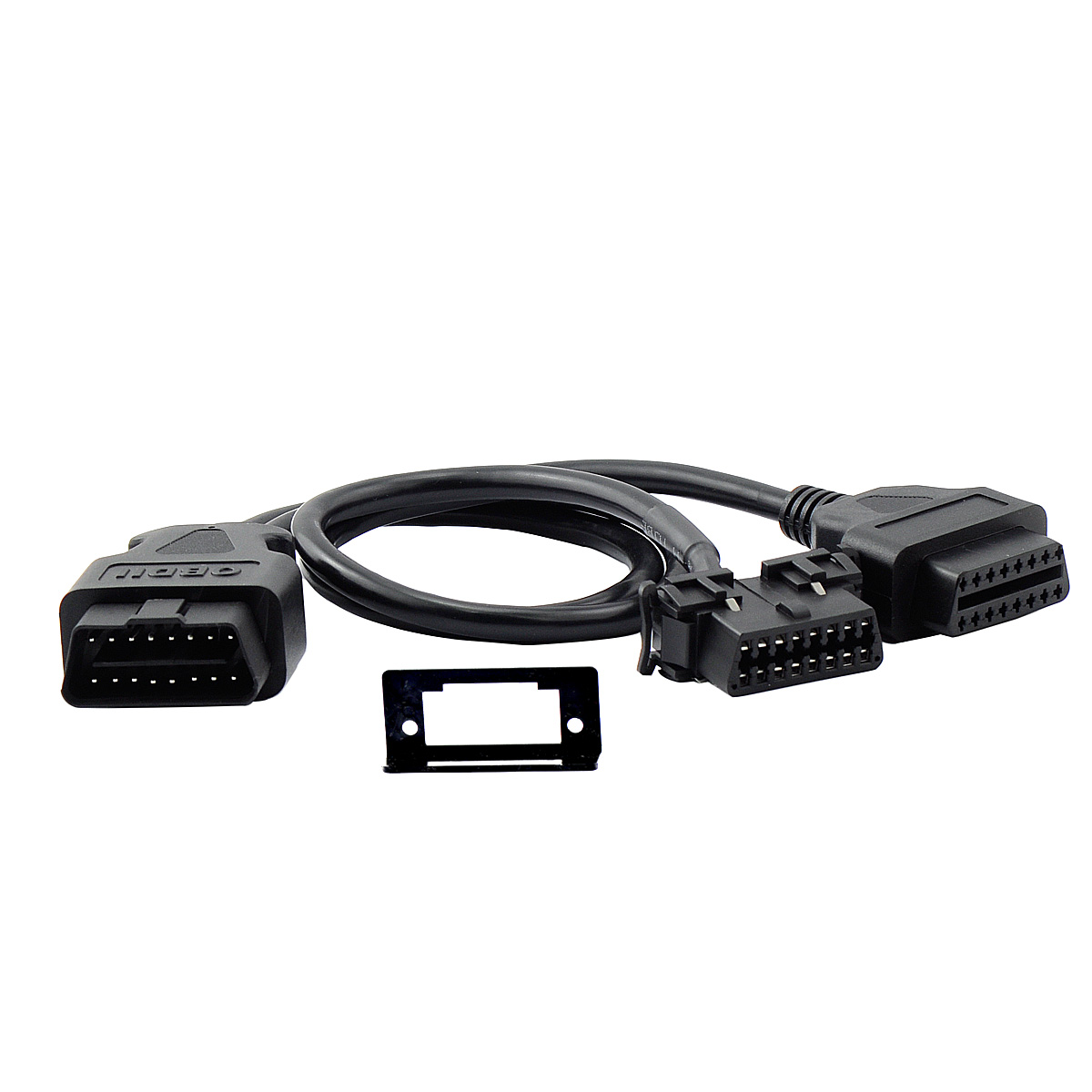 16pin OBDII YSplitter Cable with Underdash Bracket for KIA Mazda