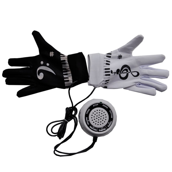 Electronic Piano Gloves with Built-in Speaker Demo Melody Song