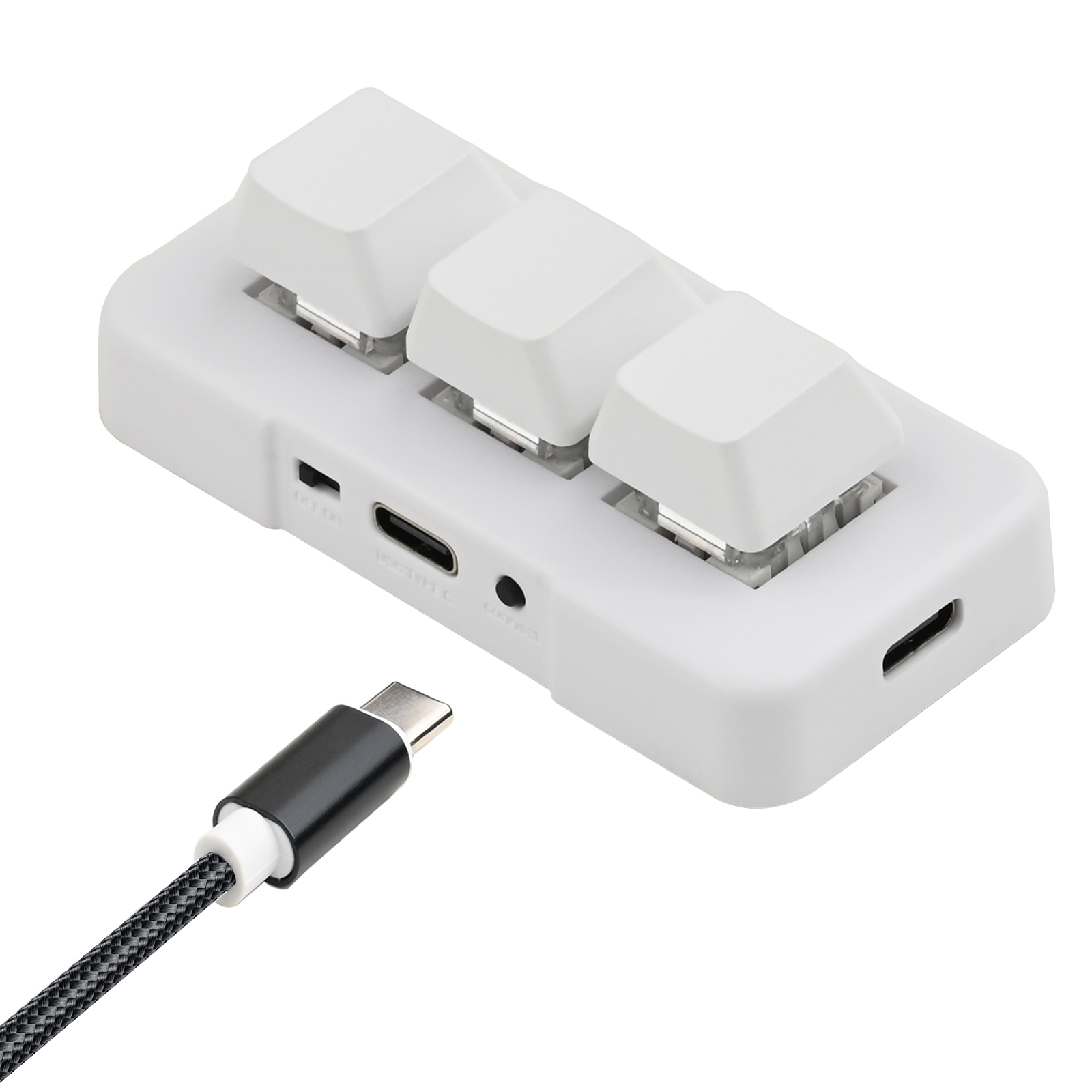 Whiriwhiri Mini USB Type C Wired 3 Key Mechanical Keypad
